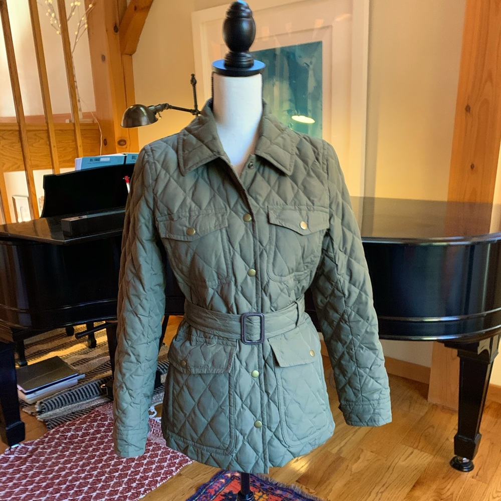J Crew Quilted Field Jacket-Size Small
